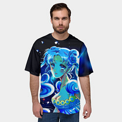 Футболка оверсайз мужская СЕЙЛОР МУН, цвет: 3D-принт — фото 2