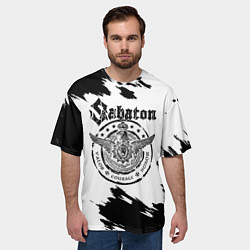 Футболка оверсайз мужская Sabaton, цвет: 3D-принт — фото 2