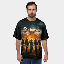 Футболка оверсайз мужская Sabaton, цвет: 3D-принт — фото 2