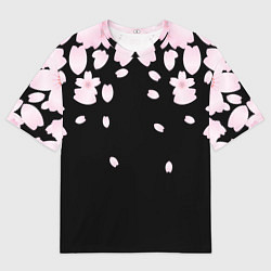 Футболка оверсайз мужская САКУРА, цвет: 3D-принт