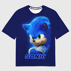 Футболка оверсайз мужская SONIC, цвет: 3D-принт