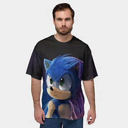 Футболка оверсайз мужская SONIC, цвет: 3D-принт — фото 2
