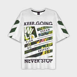 Мужская футболка оверсайз Off-White: Keep Going