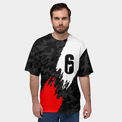 Футболка оверсайз мужская RAINBOW SIX SIEGE, цвет: 3D-принт — фото 2