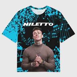 Футболка оверсайз мужская NILETTO, цвет: 3D-принт