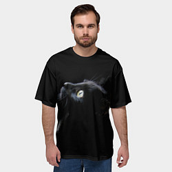 Футболка оверсайз мужская Кот, цвет: 3D-принт — фото 2