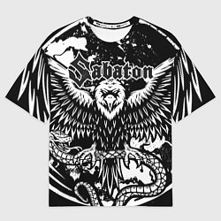 Футболка оверсайз мужская SABATON, цвет: 3D-принт