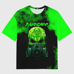 Мужская футболка оверсайз Пандемия