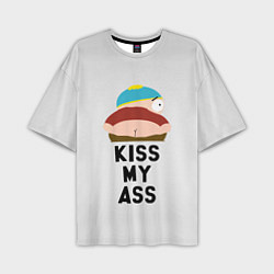 Футболка оверсайз мужская Kiss My Ass, цвет: 3D-принт