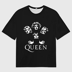 Мужская футболка оверсайз QUEEN НА СПИНЕ