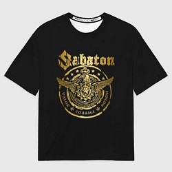 Футболка оверсайз мужская SABATON, цвет: 3D-принт