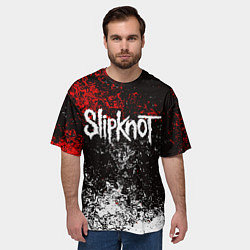Футболка оверсайз мужская SLIPKNOT, цвет: 3D-принт — фото 2