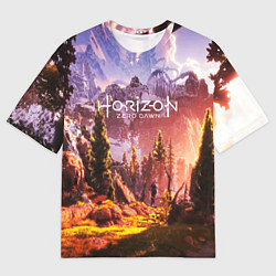 Мужская футболка оверсайз Horizon Zero Dawn