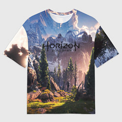 Мужская футболка оверсайз Horizon Zero Dawn