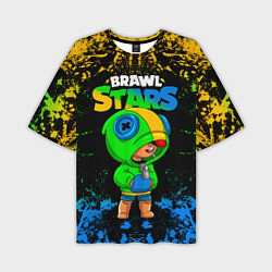 Футболка оверсайз мужская Leon Brawl Stars, цвет: 3D-принт