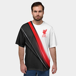 Футболка оверсайз мужская Liverpool F C, цвет: 3D-принт — фото 2