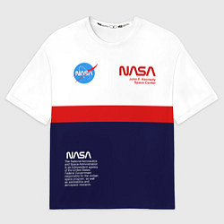 Футболка оверсайз мужская NASA, цвет: 3D-принт