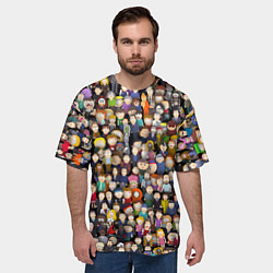 Футболка оверсайз мужская Персонажи South Park, цвет: 3D-принт — фото 2