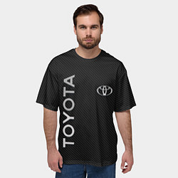 Футболка оверсайз мужская Toyota CARBON, цвет: 3D-принт — фото 2