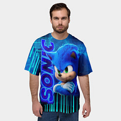 Футболка оверсайз мужская Sonik, цвет: 3D-принт — фото 2