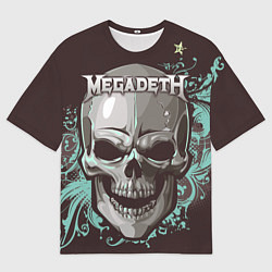 Футболка оверсайз мужская Megadeth, цвет: 3D-принт