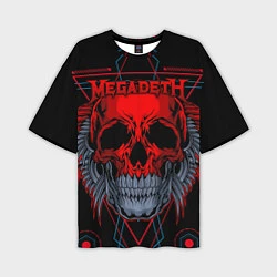 Мужская футболка оверсайз Megadeth