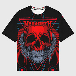 Мужская футболка оверсайз Megadeth