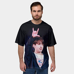 Футболка оверсайз мужская BTS, цвет: 3D-принт — фото 2
