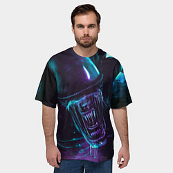 Футболка оверсайз мужская ЧУЖОЙ, цвет: 3D-принт — фото 2