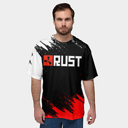 Футболка оверсайз мужская RUST, цвет: 3D-принт — фото 2
