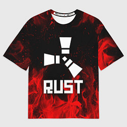 Футболка оверсайз мужская RUST, цвет: 3D-принт