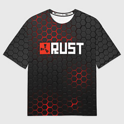 Футболка оверсайз мужская RUST, цвет: 3D-принт