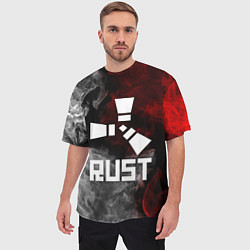 Футболка оверсайз мужская RUST, цвет: 3D-принт — фото 2