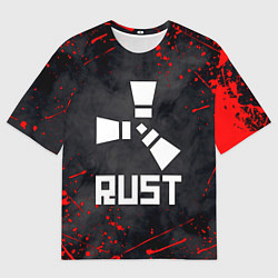 Футболка оверсайз мужская RUST, цвет: 3D-принт