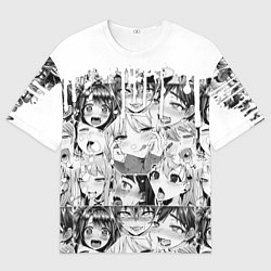 Футболка оверсайз мужская AHEGAO, цвет: 3D-принт