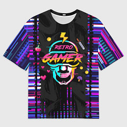 Футболка оверсайз мужская RETROGAMER3D47, цвет: 3D-принт