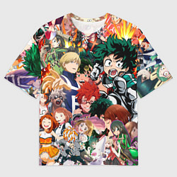 Футболка оверсайз мужская Моя геройская академия, цвет: 3D-принт