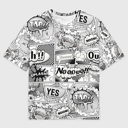 Футболка оверсайз мужская COMICS ART, цвет: 3D-принт