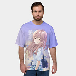 Футболка оверсайз мужская Silent Voice, цвет: 3D-принт — фото 2