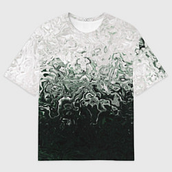 Футболка оверсайз мужская Разводы жидкость абстракция, цвет: 3D-принт