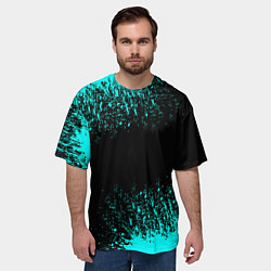 Футболка оверсайз мужская Краска, цвет: 3D-принт — фото 2