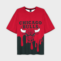 Мужская футболка оверсайз Chicago Bulls