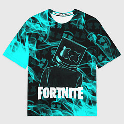 Футболка оверсайз мужская Fortnite Marshmello, цвет: 3D-принт
