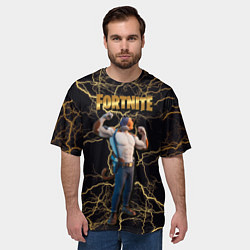 Футболка оверсайз мужская Meowcles Fortnite 2, цвет: 3D-принт — фото 2