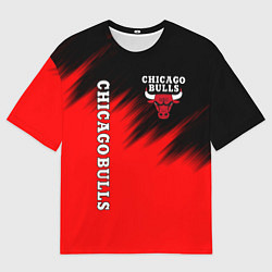 Футболка оверсайз мужская CHICAGO BULLS, цвет: 3D-принт