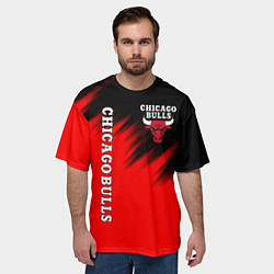 Футболка оверсайз мужская CHICAGO BULLS, цвет: 3D-принт — фото 2