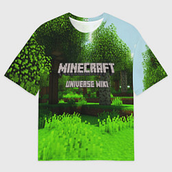 Футболка оверсайз мужская МАЙНКРАФТ, цвет: 3D-принт