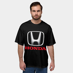 Футболка оверсайз мужская HONDA, цвет: 3D-принт — фото 2