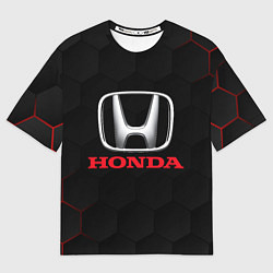 Футболка оверсайз мужская HONDA, цвет: 3D-принт
