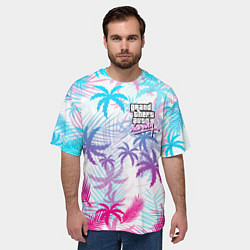 Футболка оверсайз мужская GTA VICE CITY, цвет: 3D-принт — фото 2